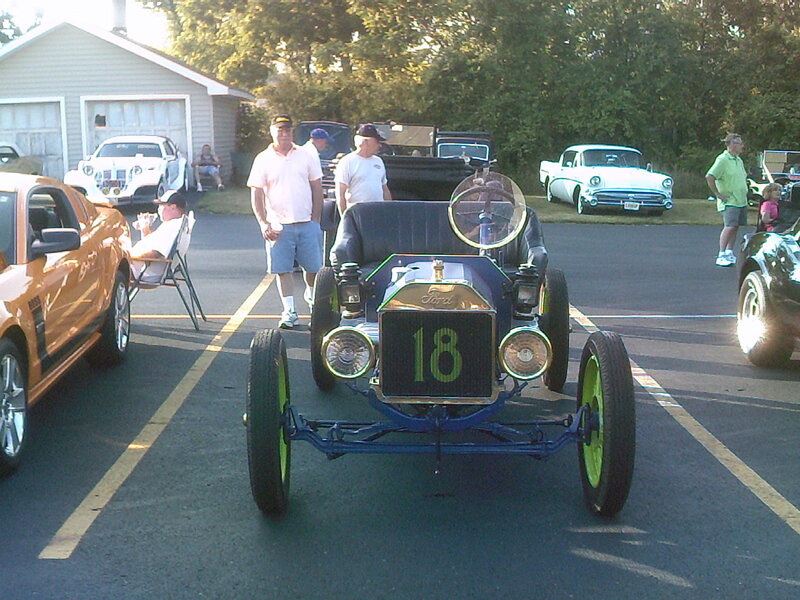 Blue Vintage Race Car — Casual