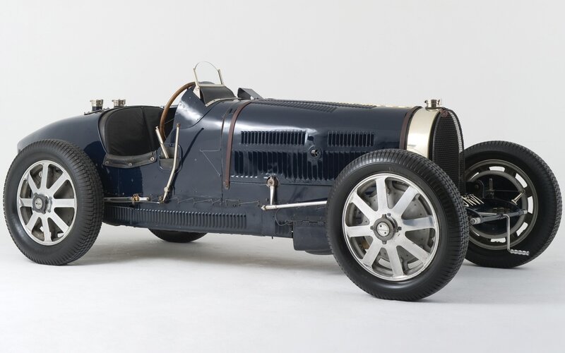 Blue Vintage Race Car — Classic, Photograph