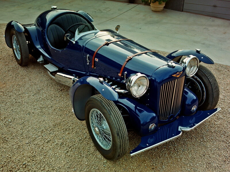 Blue Vintage Race Car — Classic