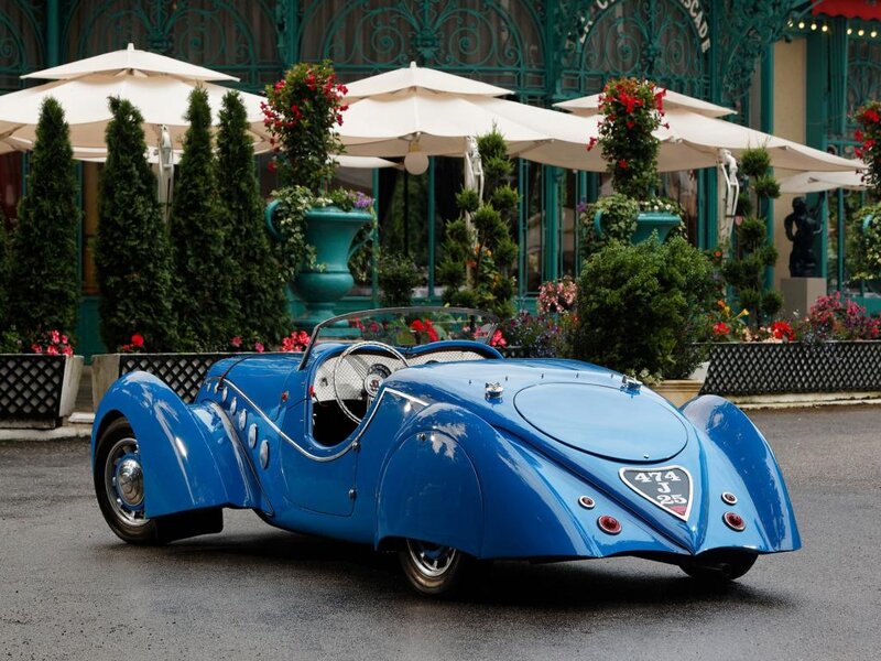 Blue Vintage Race Car — Elegant