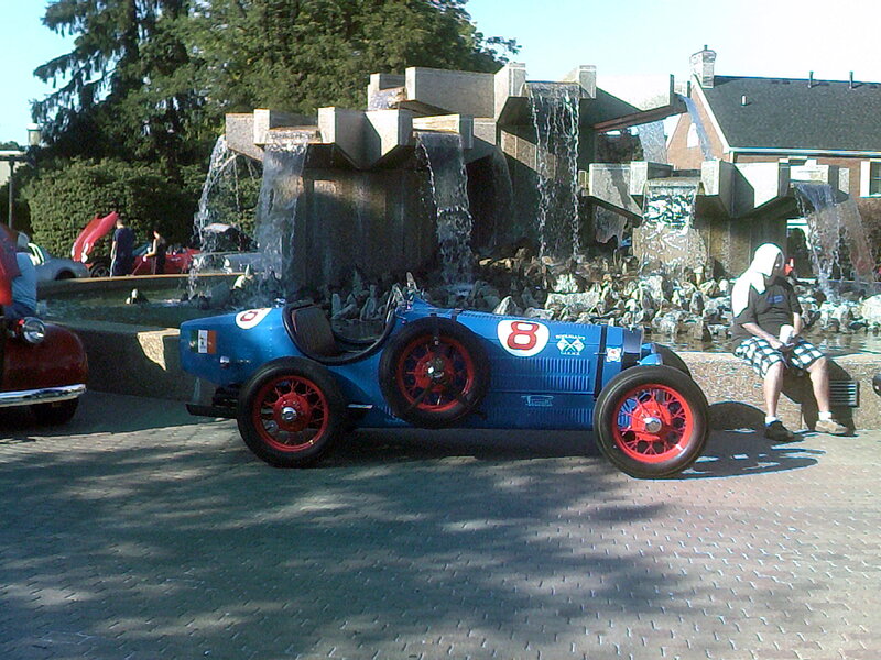 Blue Vintage Race Car — Outdoor