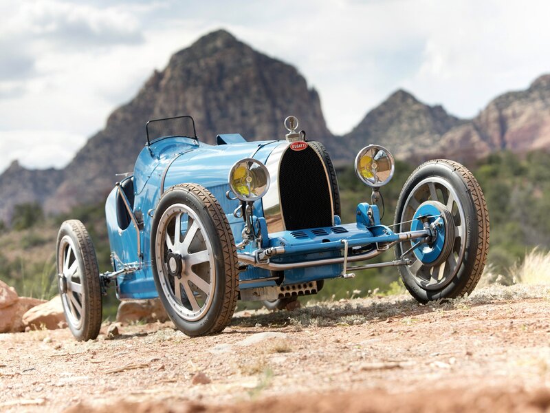 Blue Vintage Race Car — Serene, Afternoon, Photograph