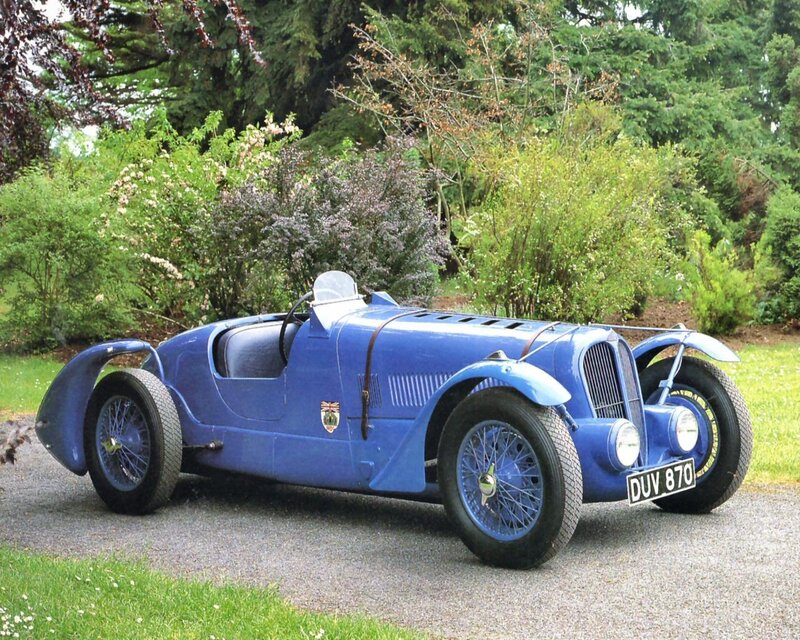 Blue Vintage Race Car — Serene, Summer