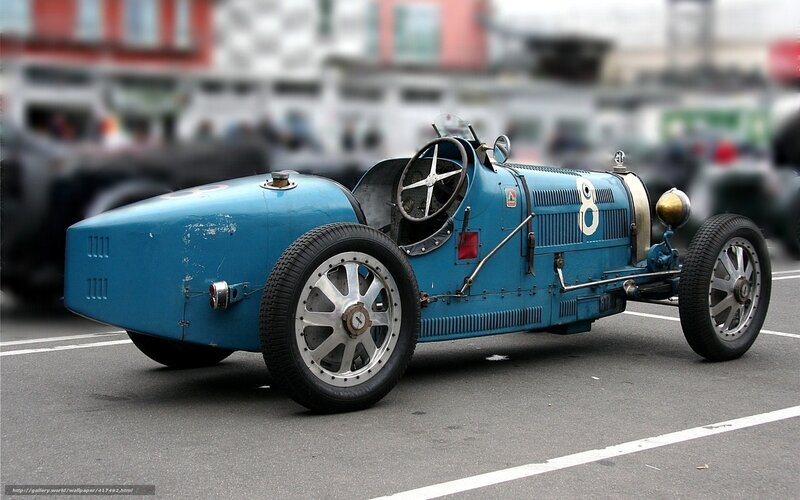 Blue Vintage Race Car — Static