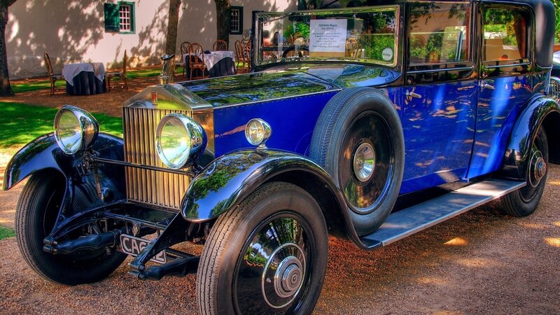 Blue Vintage Rolls-Royce