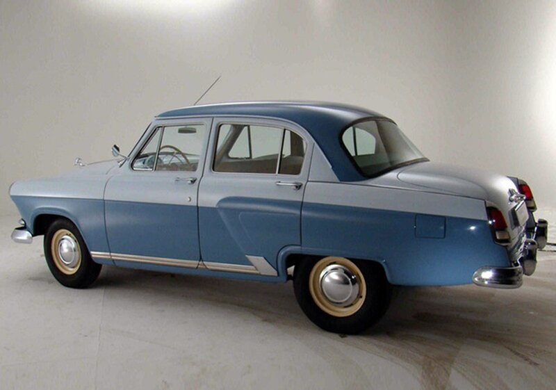 Blue Vintage Sedan — Neutral, Photograph