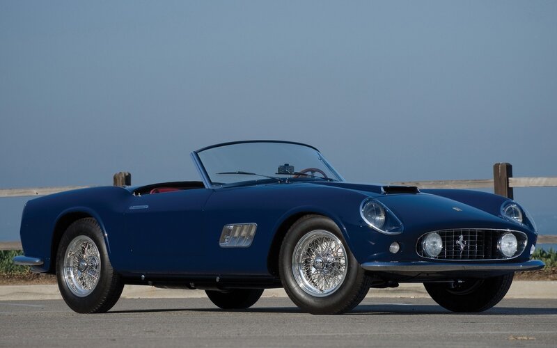 Blue Vintage Sports Car — Serene