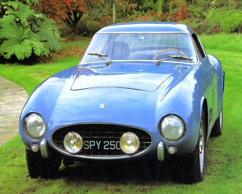 Blue Vintage Sports Car
