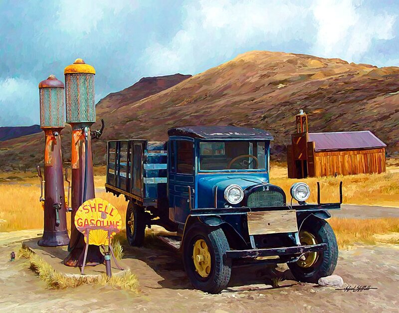 Blue Vintage Truck — Rural