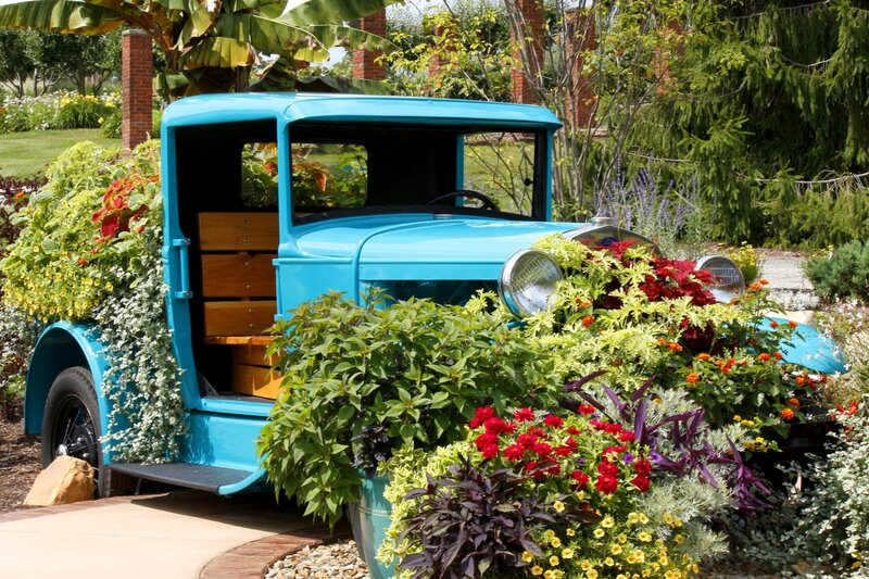 Blue Vintage Truck — Serene