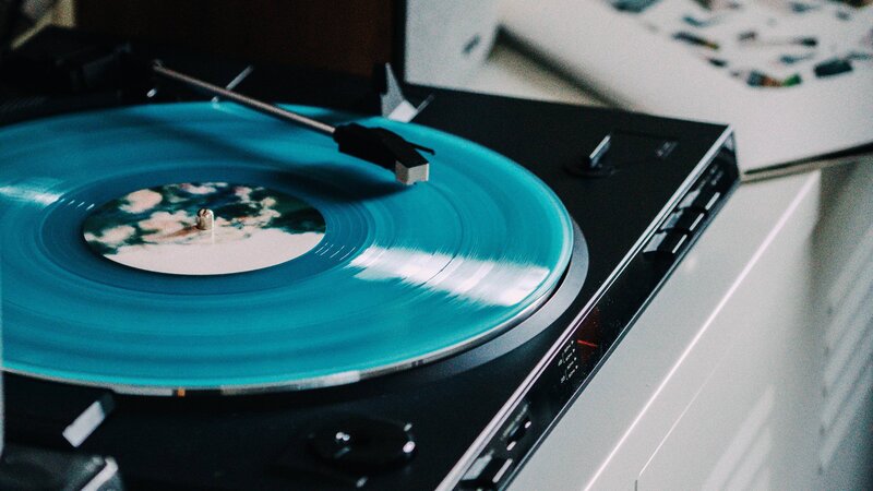 Blue Vinyl Record — Calm