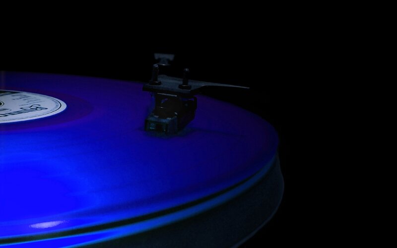 Blue Vinyl Record — Dark