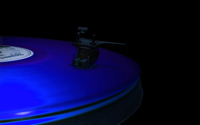 Blue Vinyl Record