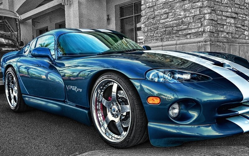 Blue Viper GTS sports car