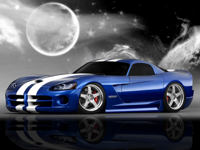 Blue Viper sports car