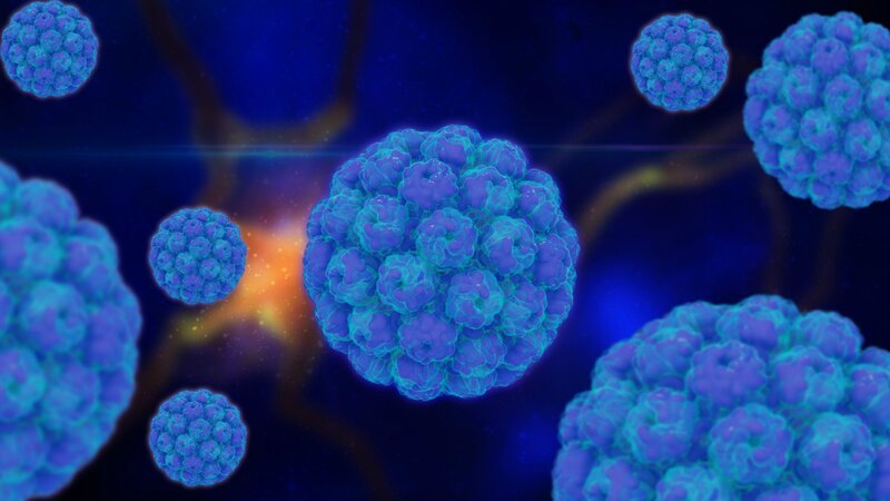 Blue Virus Particles — Scientific