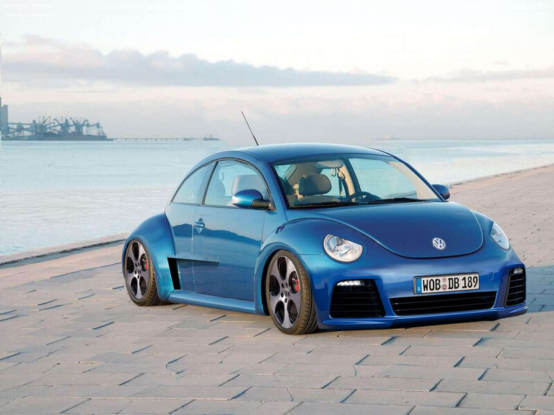 Blue Volkswagen Beetle