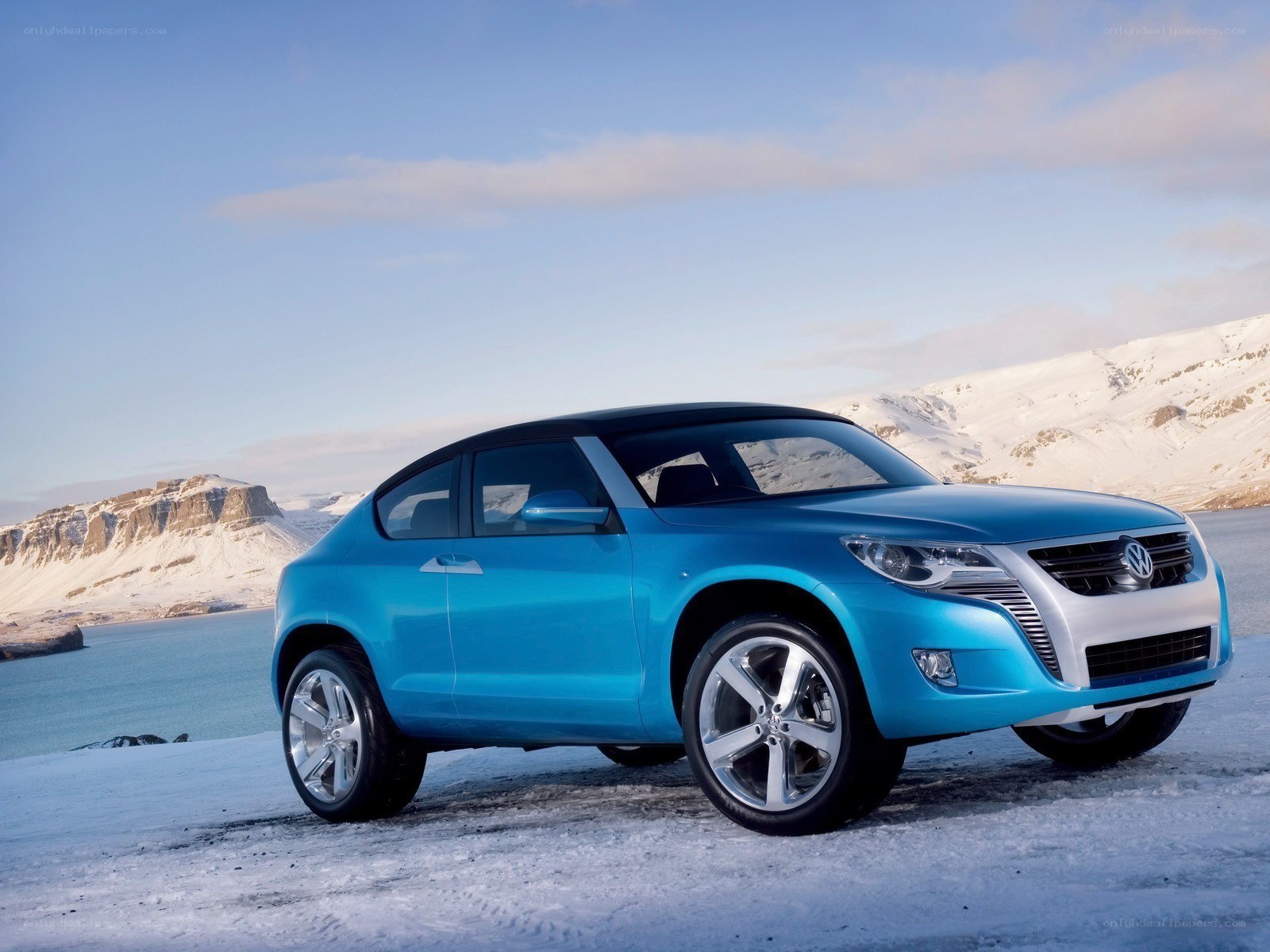 Blue Volkswagen concept car