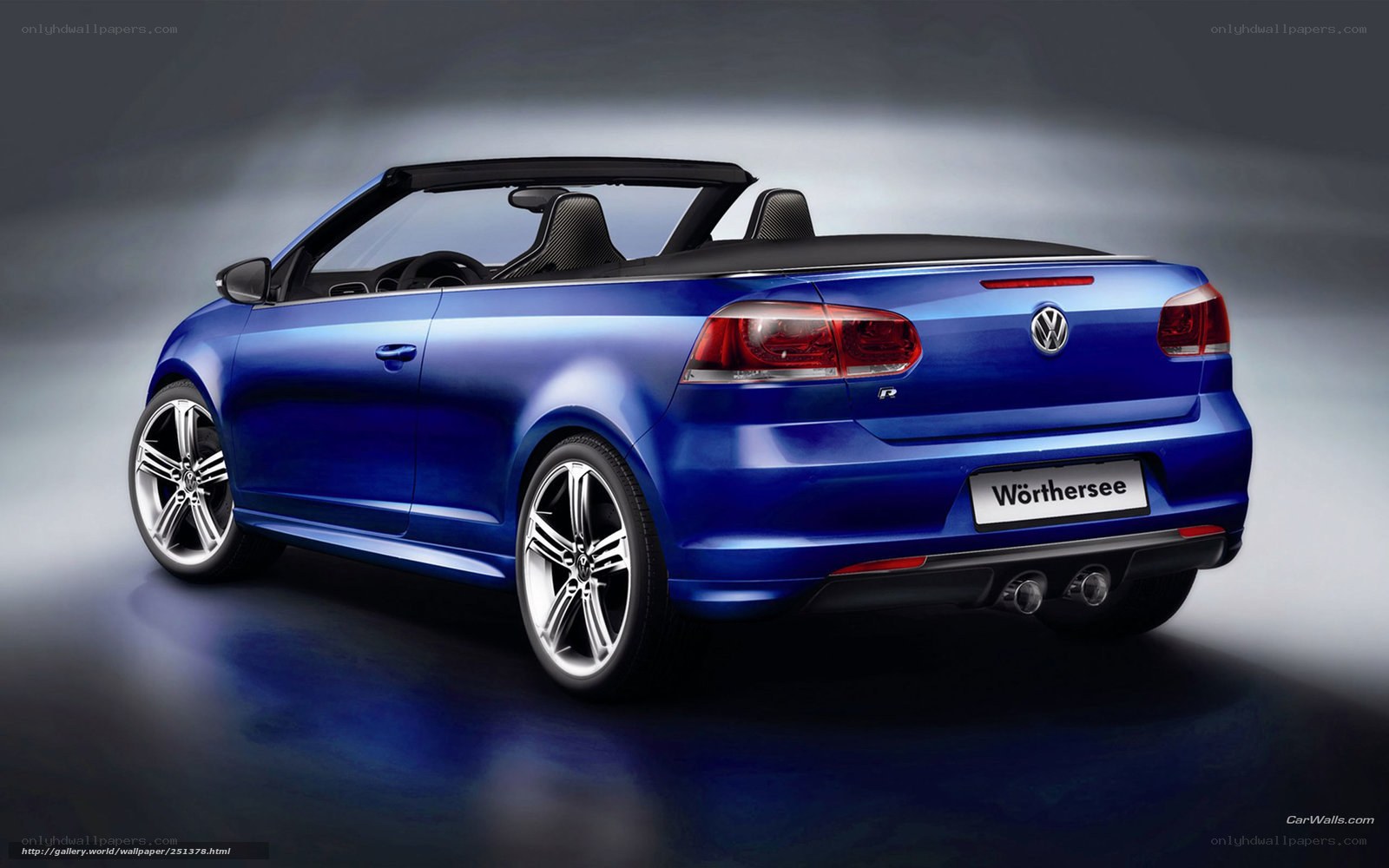 Blue Volkswagen Convertible