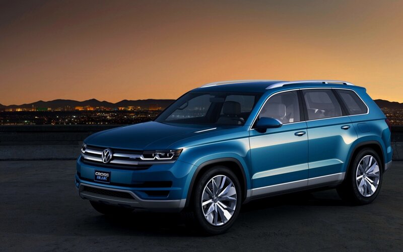 Blue Volkswagen Cross Blue SUV