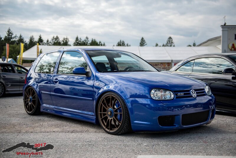 Blue Volkswagen Golf — Calm, Afternoon