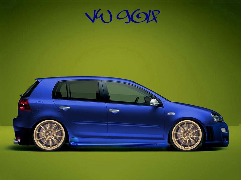 Blue Volkswagen Golf — Clean