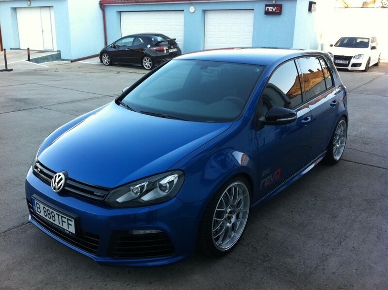 blue volkswagen golf gti