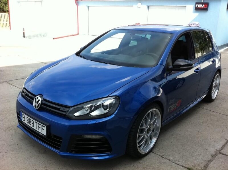 blue volkswagen golf gti