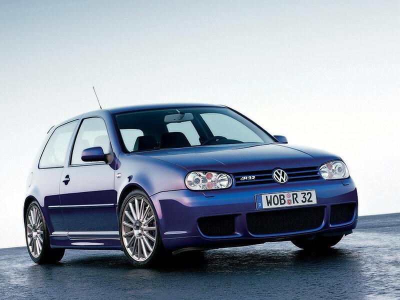 Blue Volkswagen Golf — Neutral
