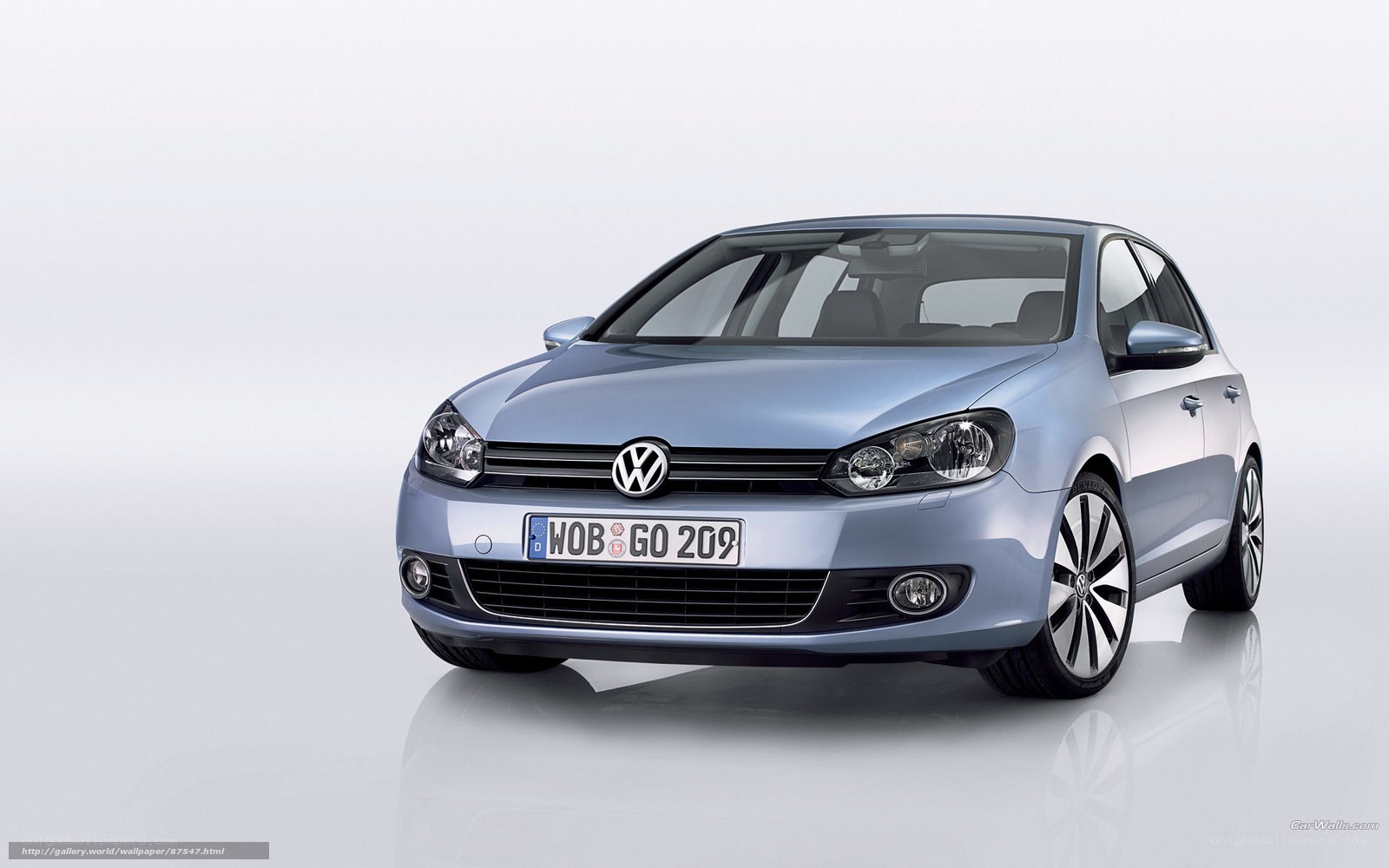 Blue Volkswagen Golf