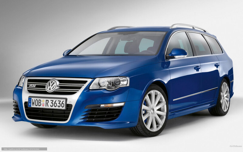 Blue Volkswagen Passat — Neutral