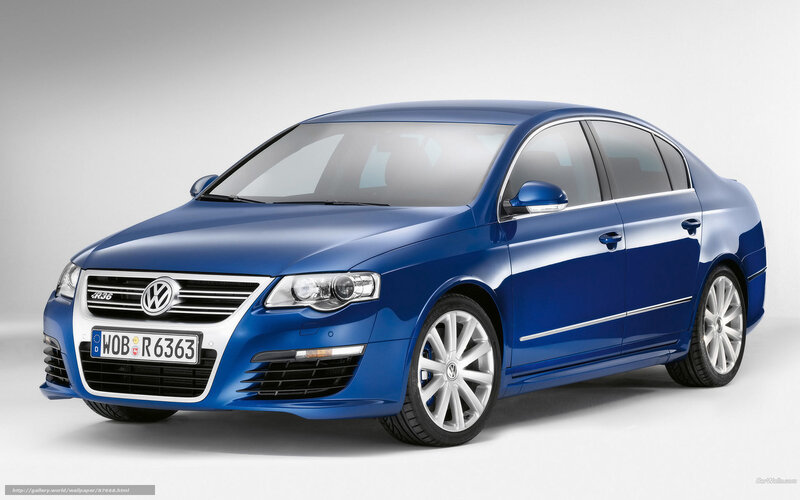 Blue Volkswagen Passat R36