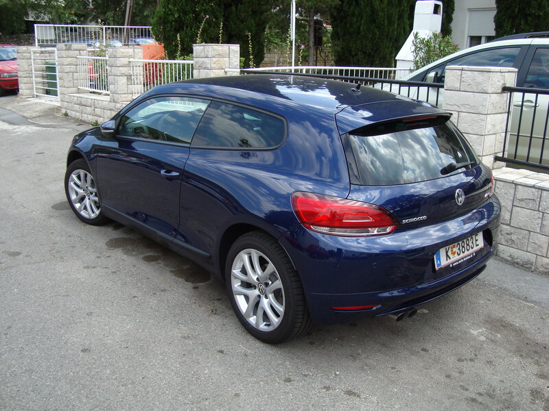 Blue Volkswagen Scirocco — Calm, Afternoon