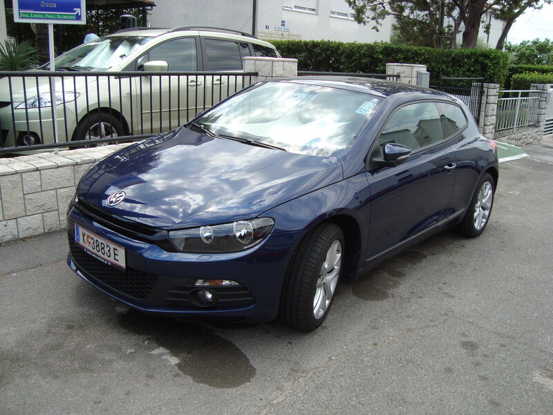 Blue Volkswagen Scirocco — Calm