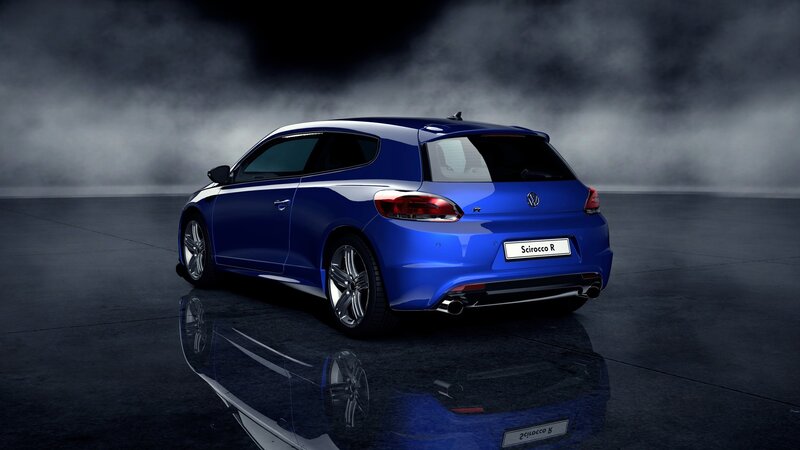 Blue Volkswagen Scirocco — Dramatic, 3d Render