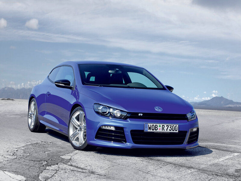 Blue Volkswagen Scirocco — Dramatic, Afternoon, Photograph, Car