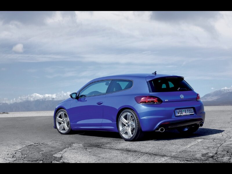 Blue Volkswagen Scirocco — Photograph