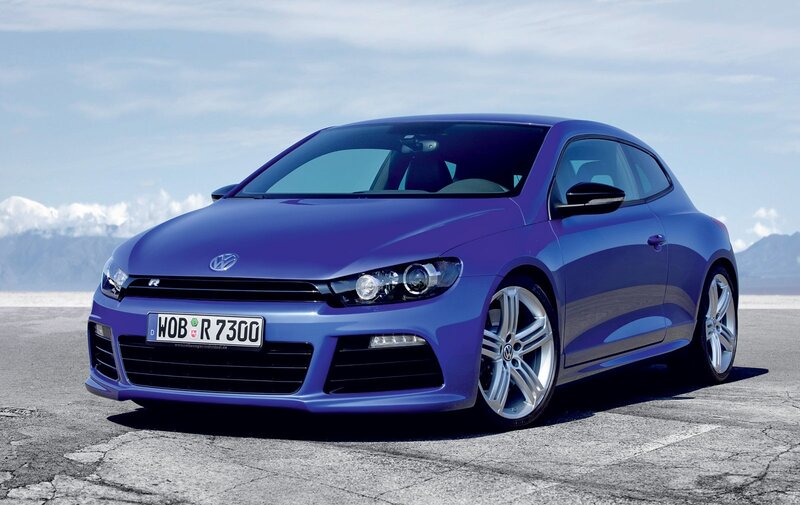 Blue Volkswagen Scirocco — Purple