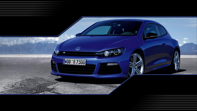 Blue Volkswagen Scirocco R