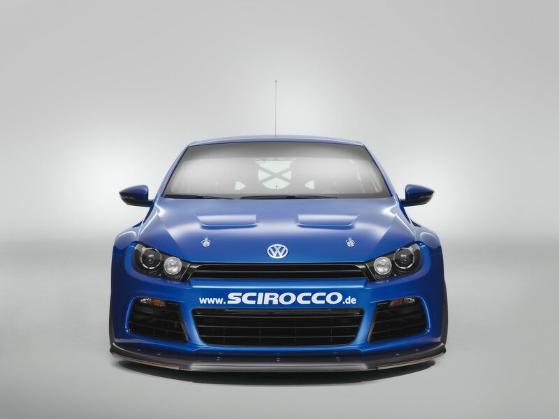 blue volkswagen scirocco race car