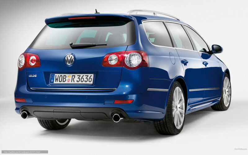 Blue Volkswagen Station Wagon — Neutral