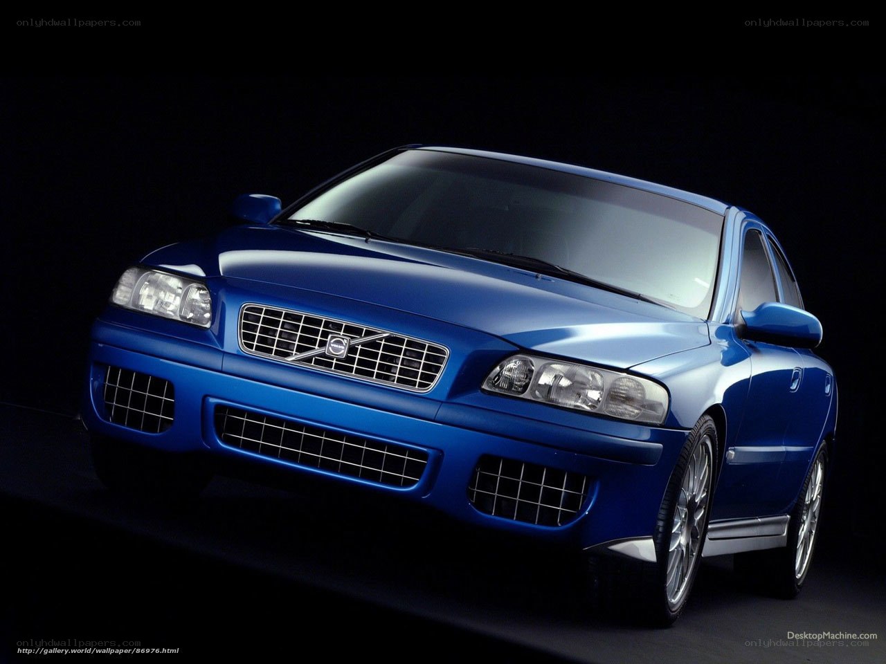 blue volvo car