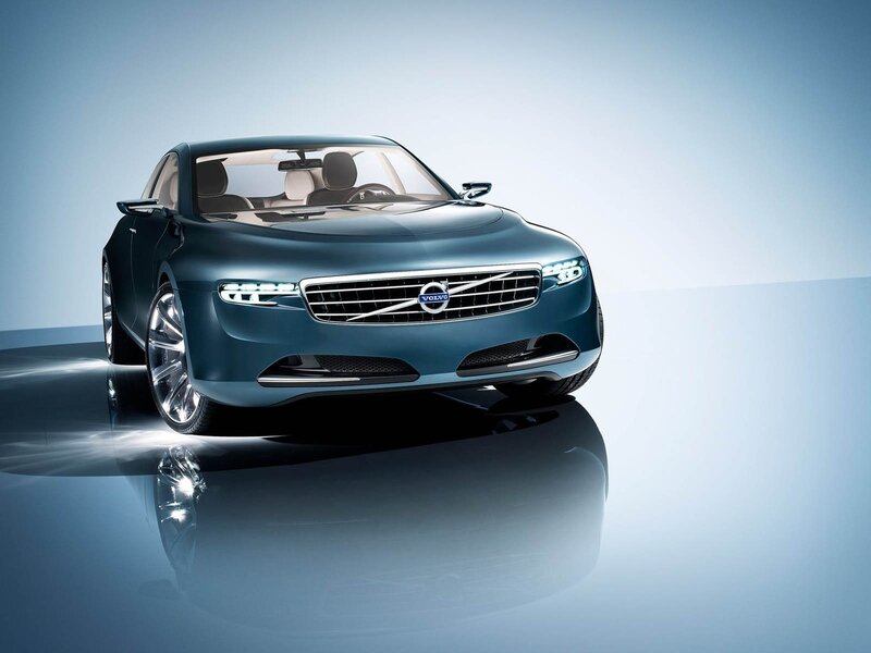 Blue Volvo Concept Car