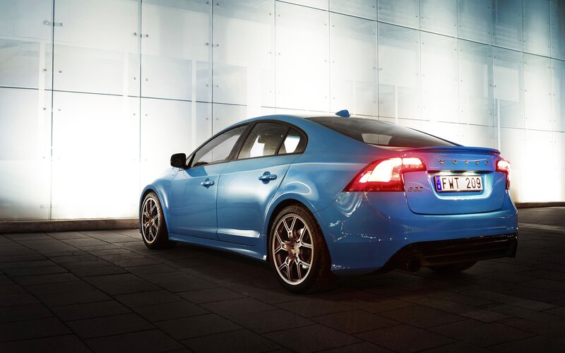 Blue Volvo S60 — Dramatic, Photograph