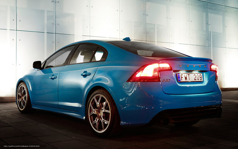 Blue Volvo S60 — Dramatic
