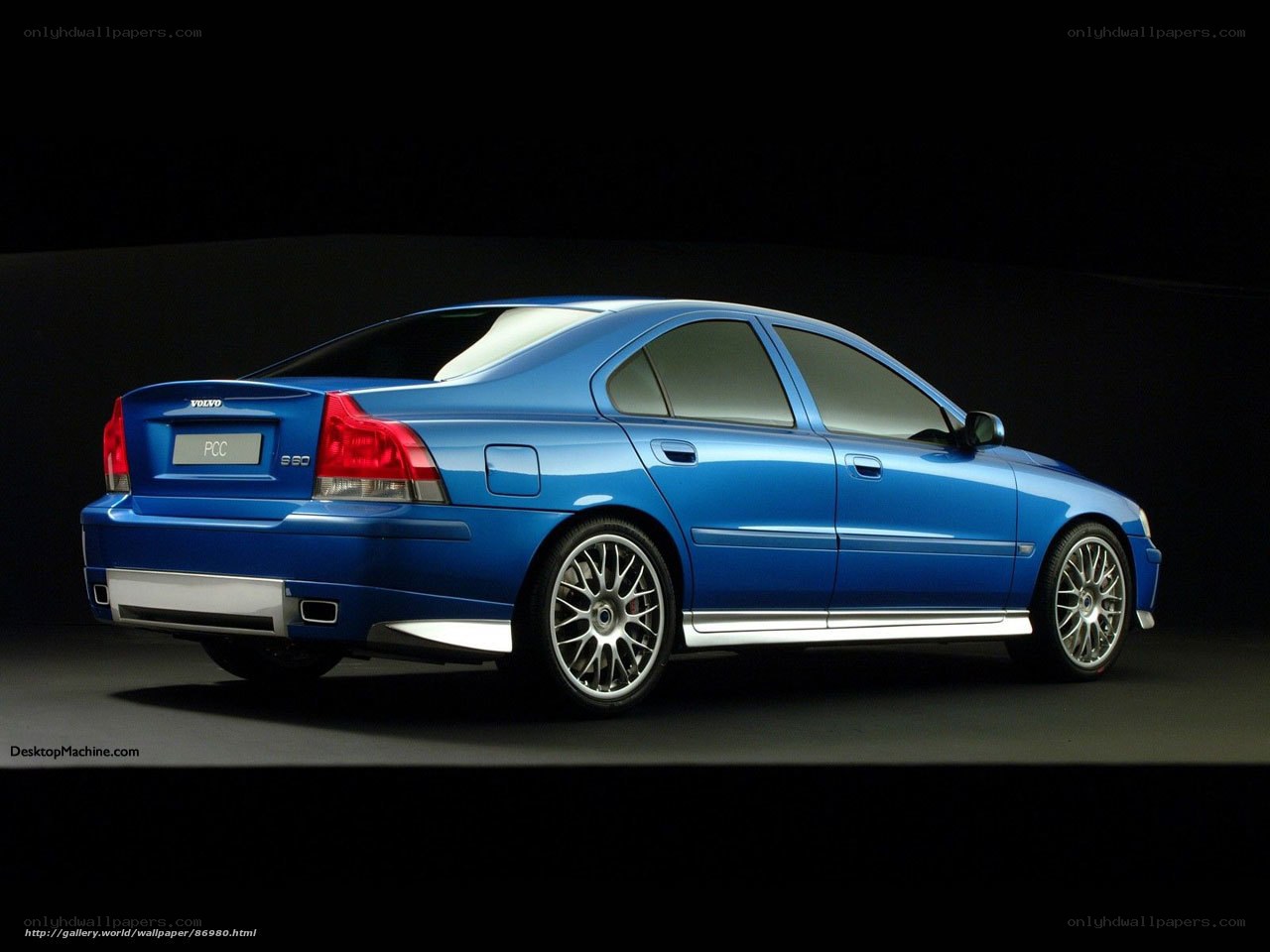 Blue Volvo S60 sedan