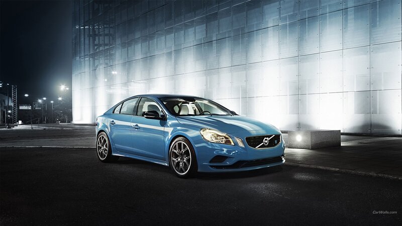 Blue Volvo Sedan — Dramatic