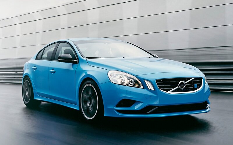 Blue Volvo Sedan — Dynamic