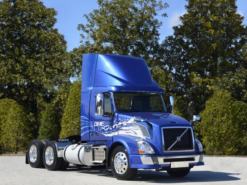Blue Volvo Truck — Outdoor