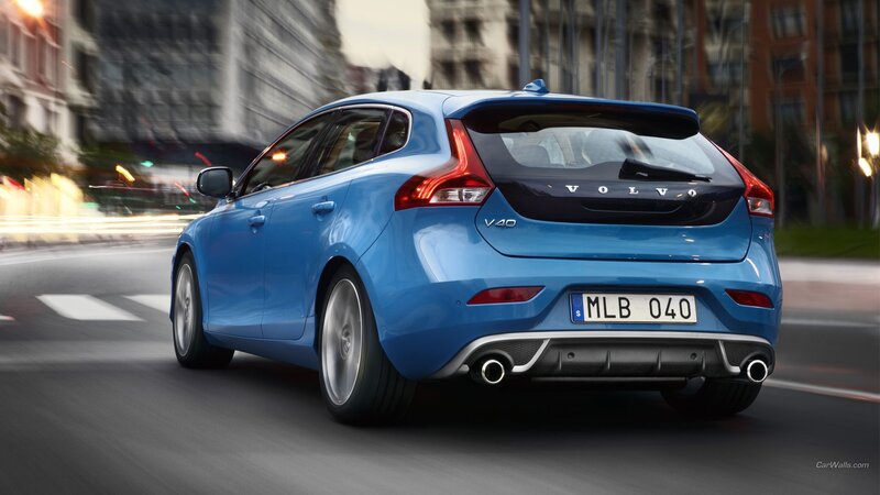 Blue Volvo V40 Car — Dynamic